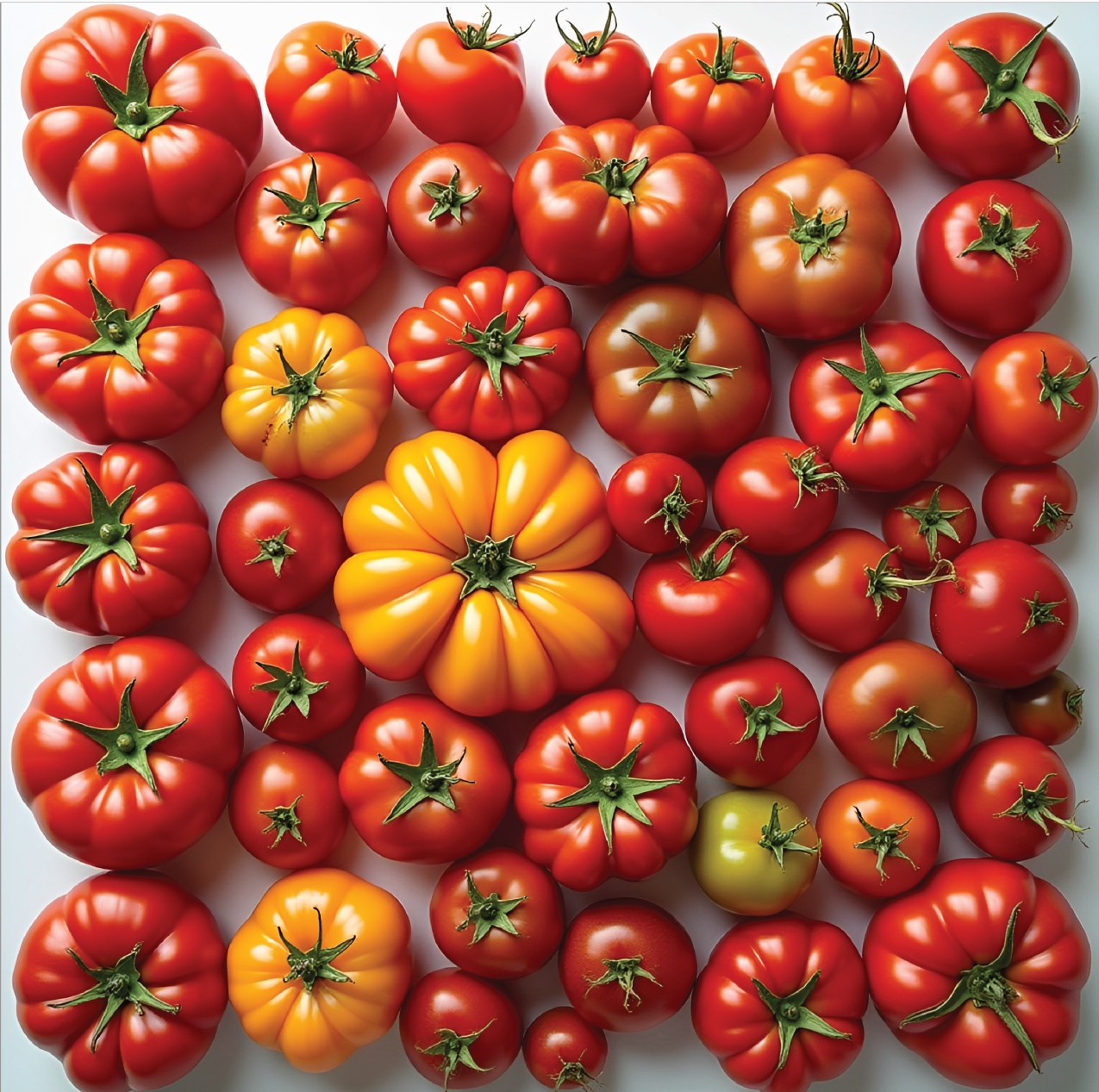 All kinds of tomatoes grown in Biogrow Station